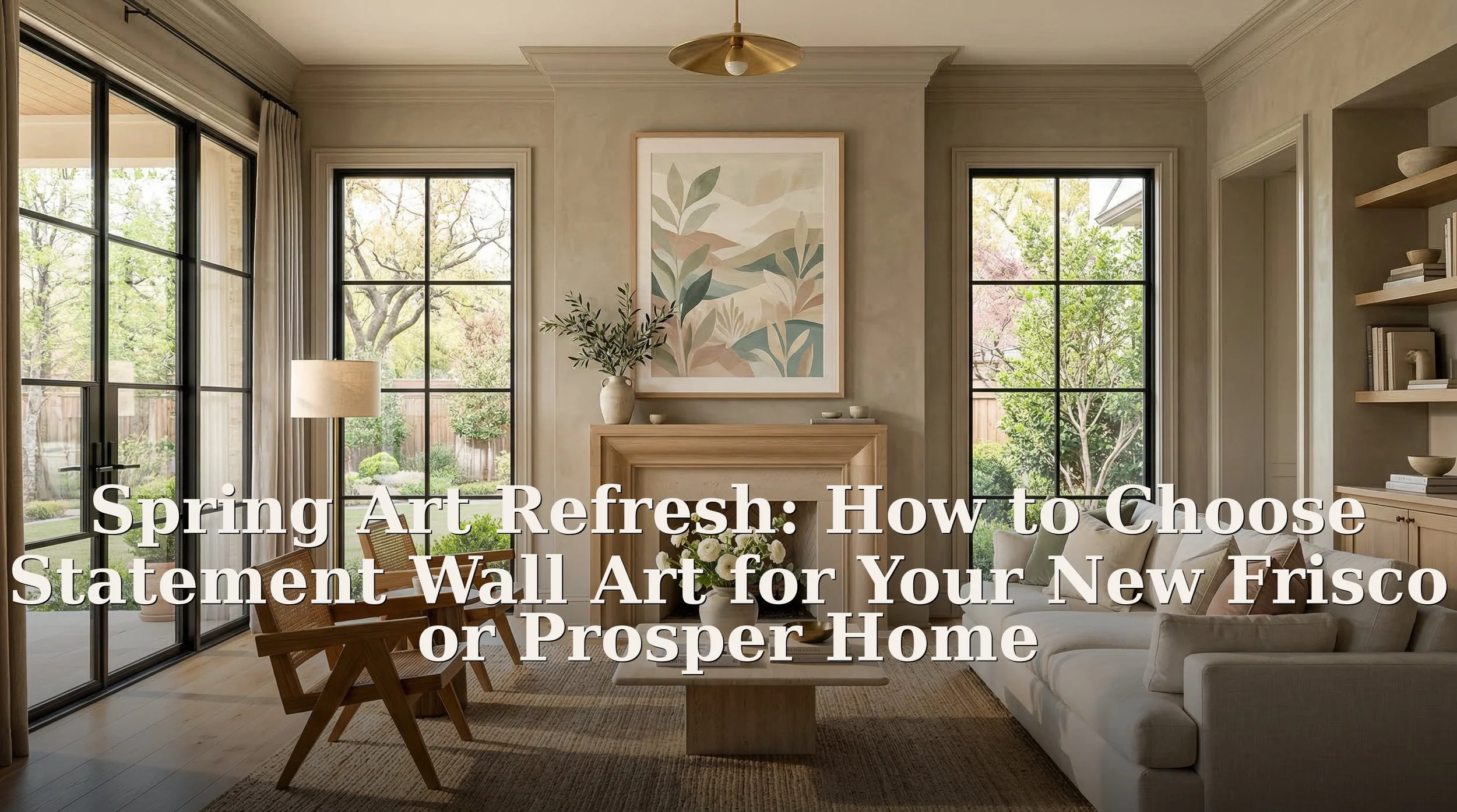 Spring Art Refresh: How to Choose Statement Wall Art for Your New Frisco or Prosper Home