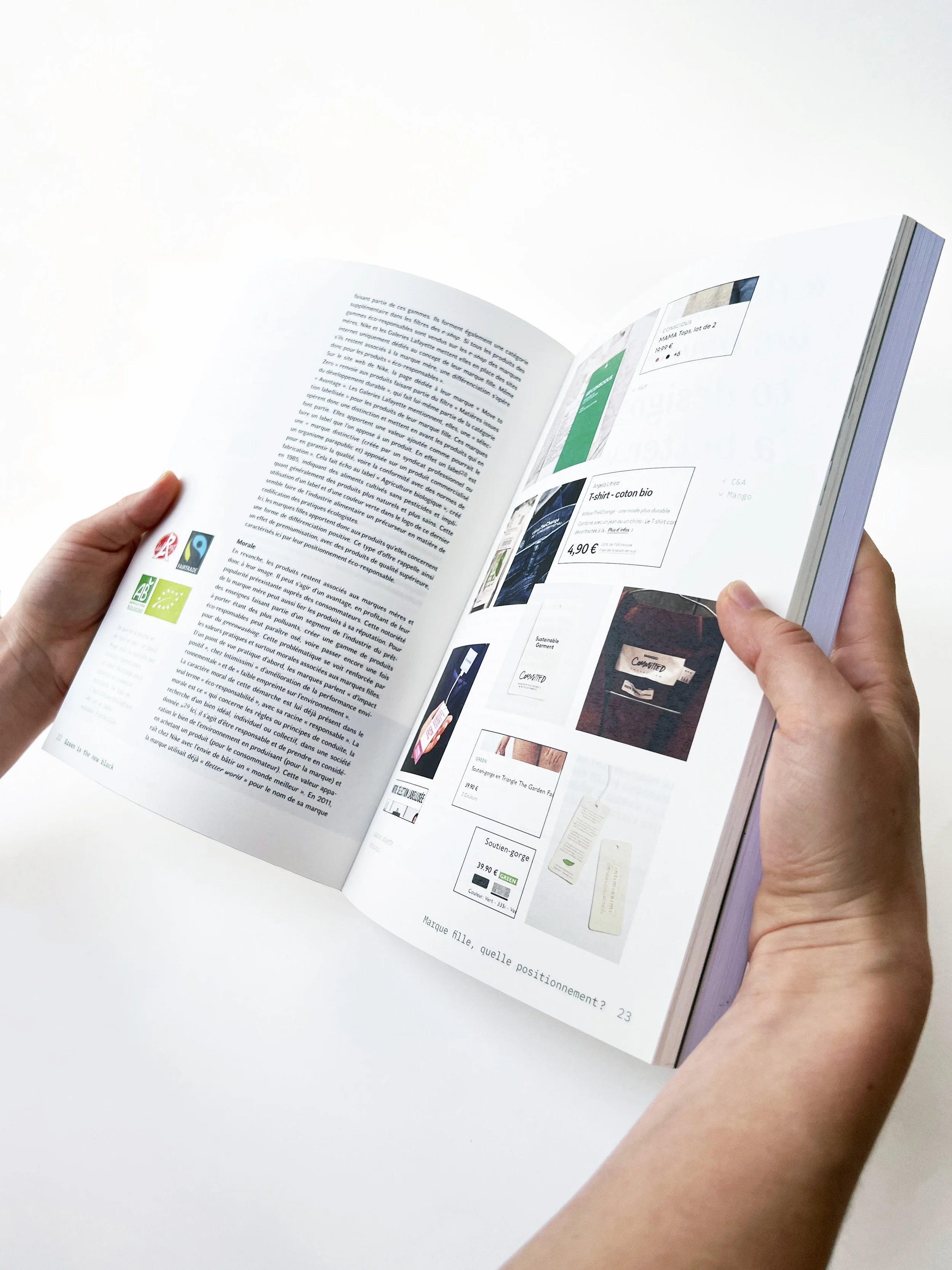 Mise en page livre sémiologie Green is the new black Émilie Broquet