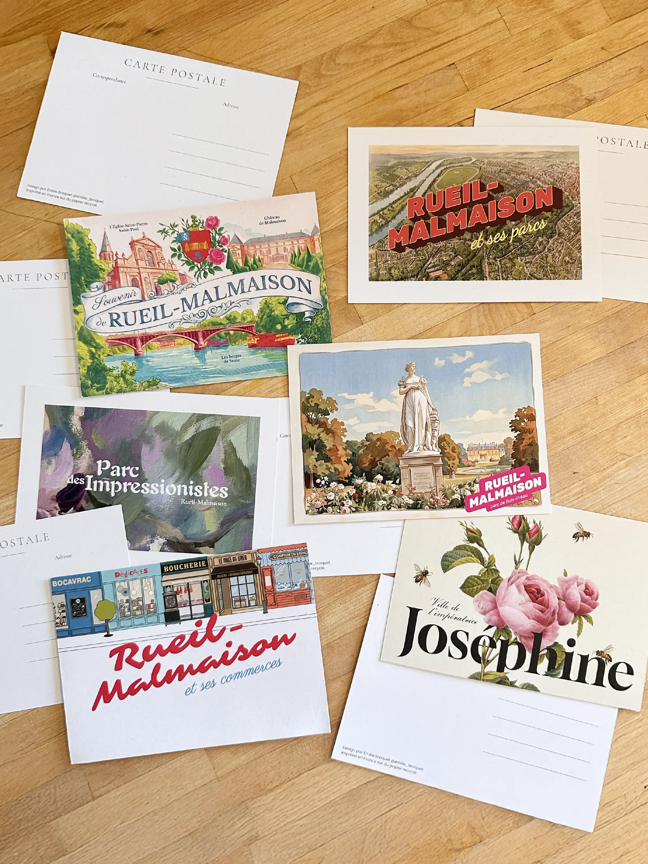 La collection "Rueil-Malmaison" - les 6 cartes postales