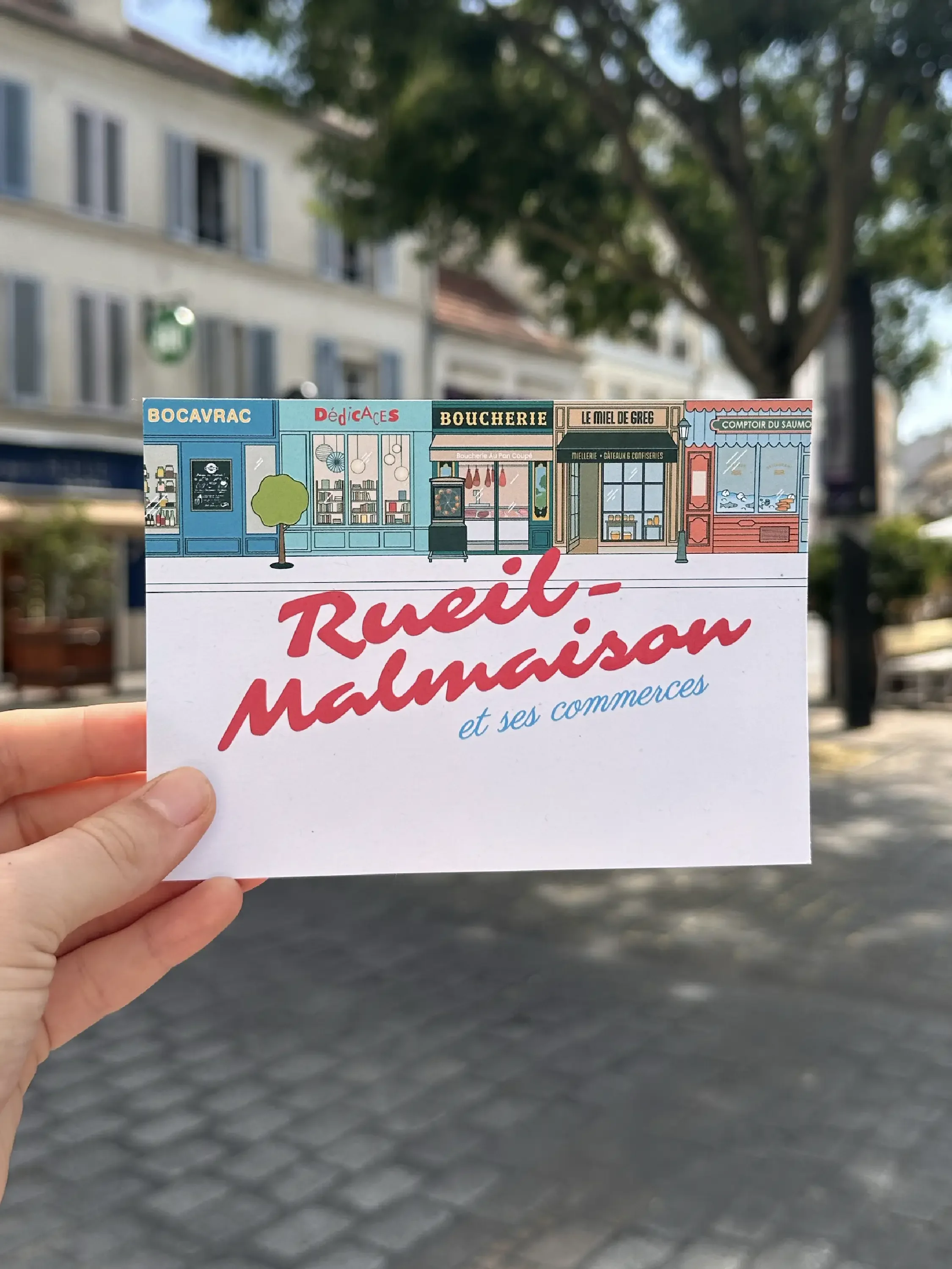 Carte postale "Commerces"