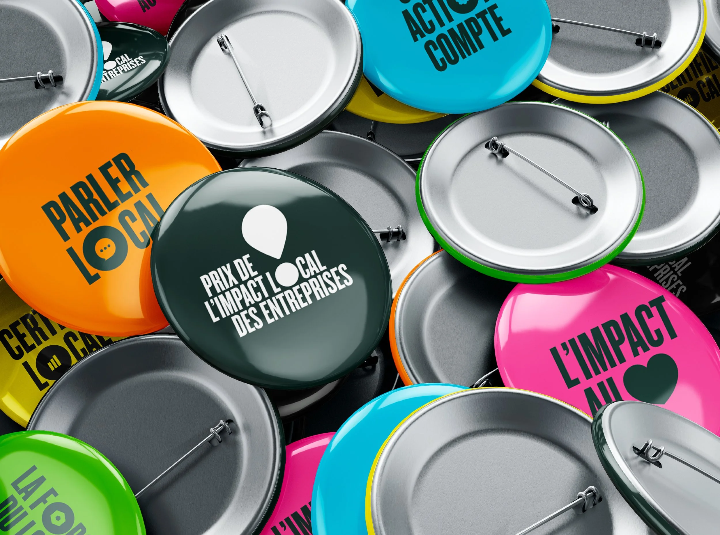 Badges Prix de l'Impact Local des Entreprises Émilie Broquet