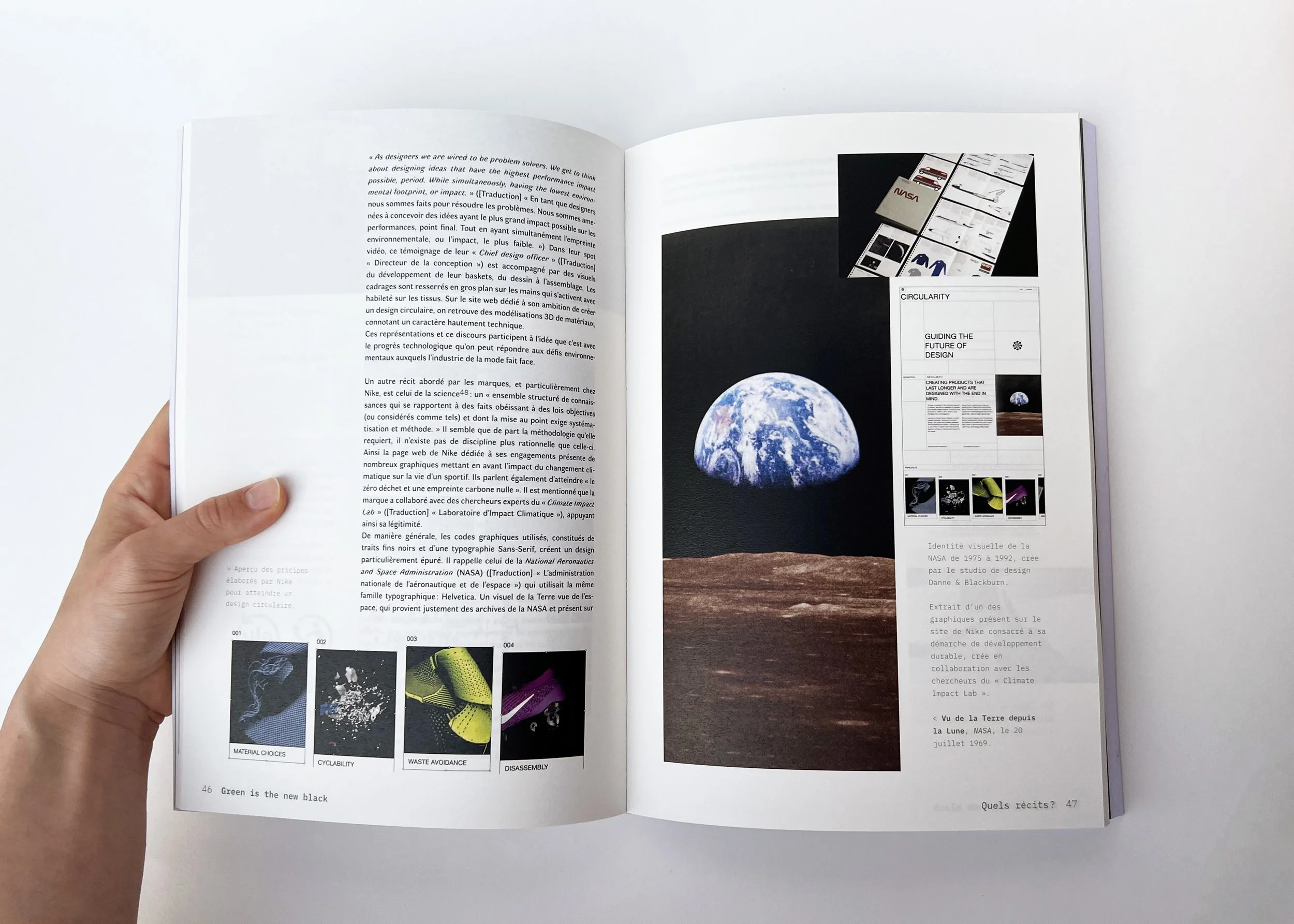 Mise en page Nike livre sémiologie Green is the new black Émilie Broquet