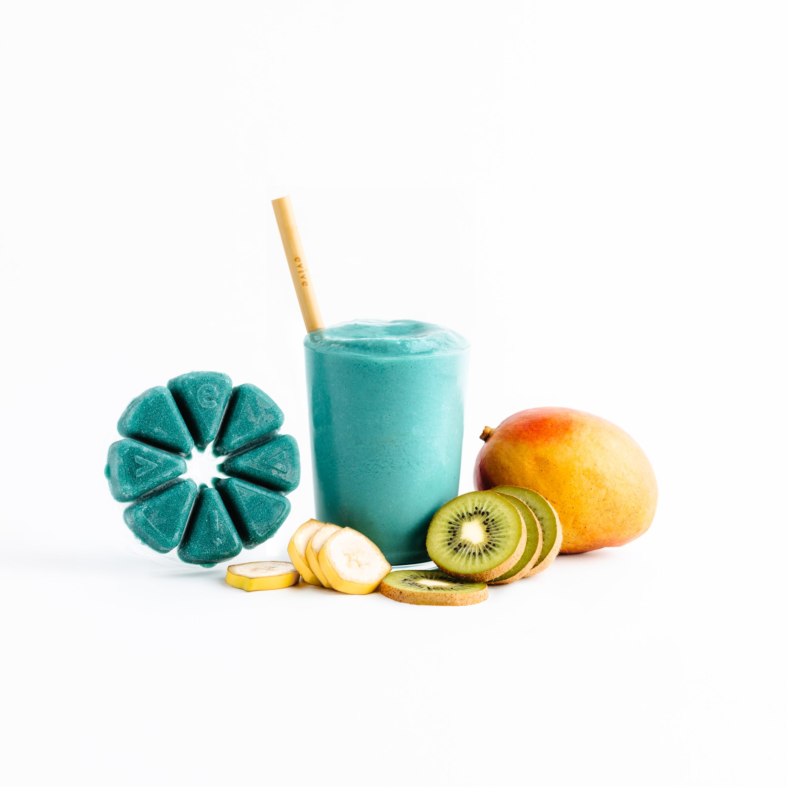 Photographie culinaire de smoothie pour Evive – stylisme et direction artistique