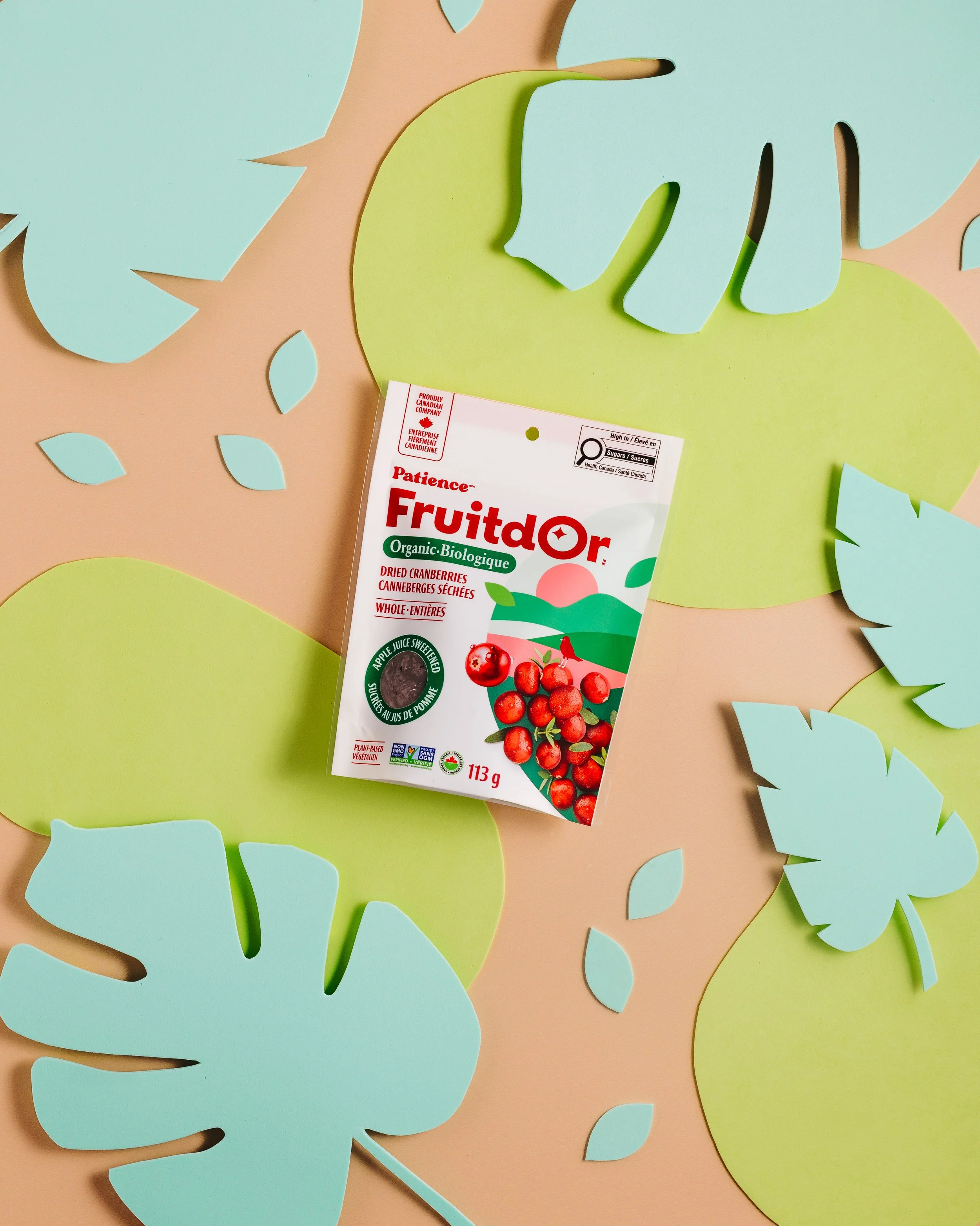 Photographie de produits et création de décor pour Patience Fruits & Co 