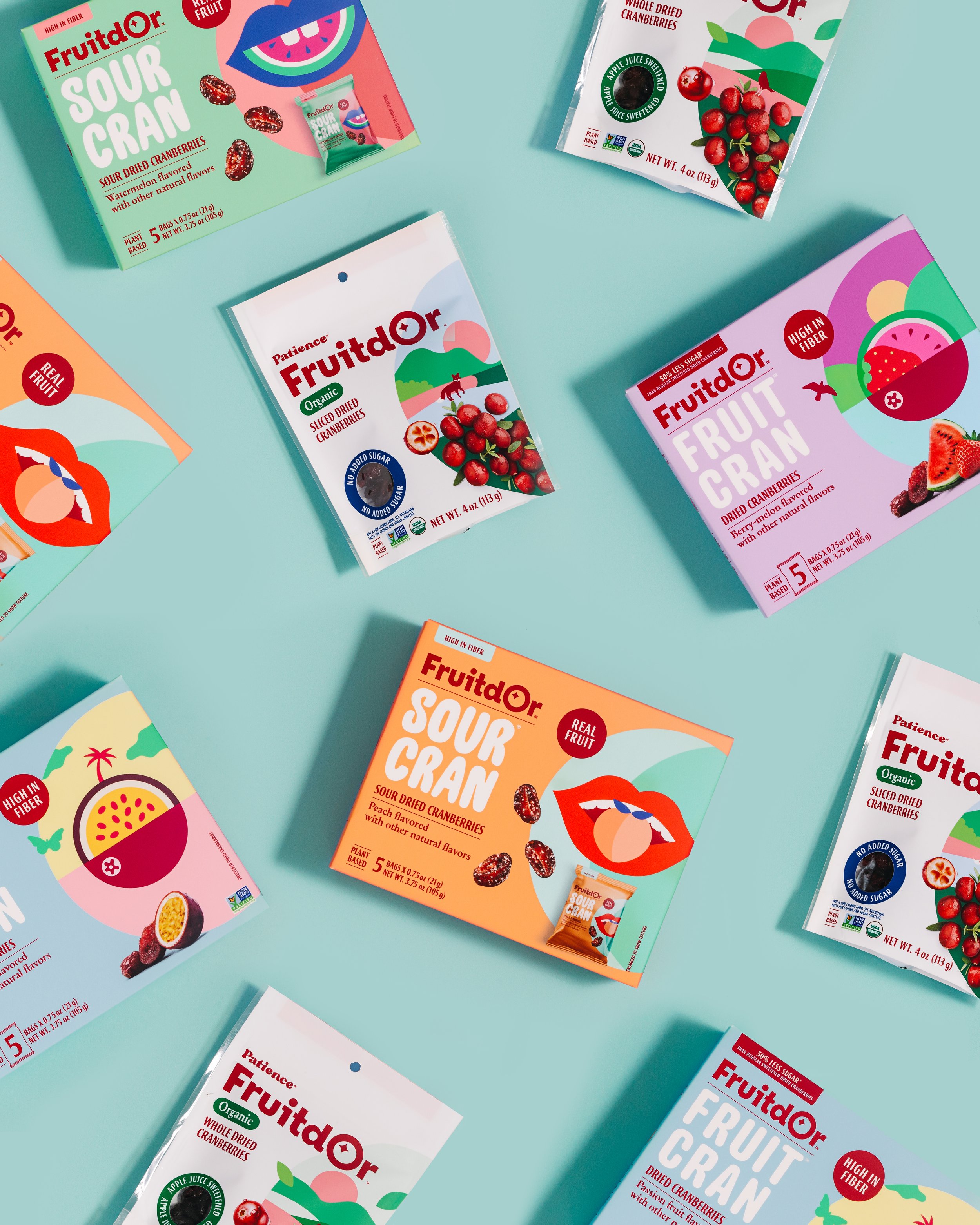 Photographie de produits et création de décor pour Patience Fruits & Co 