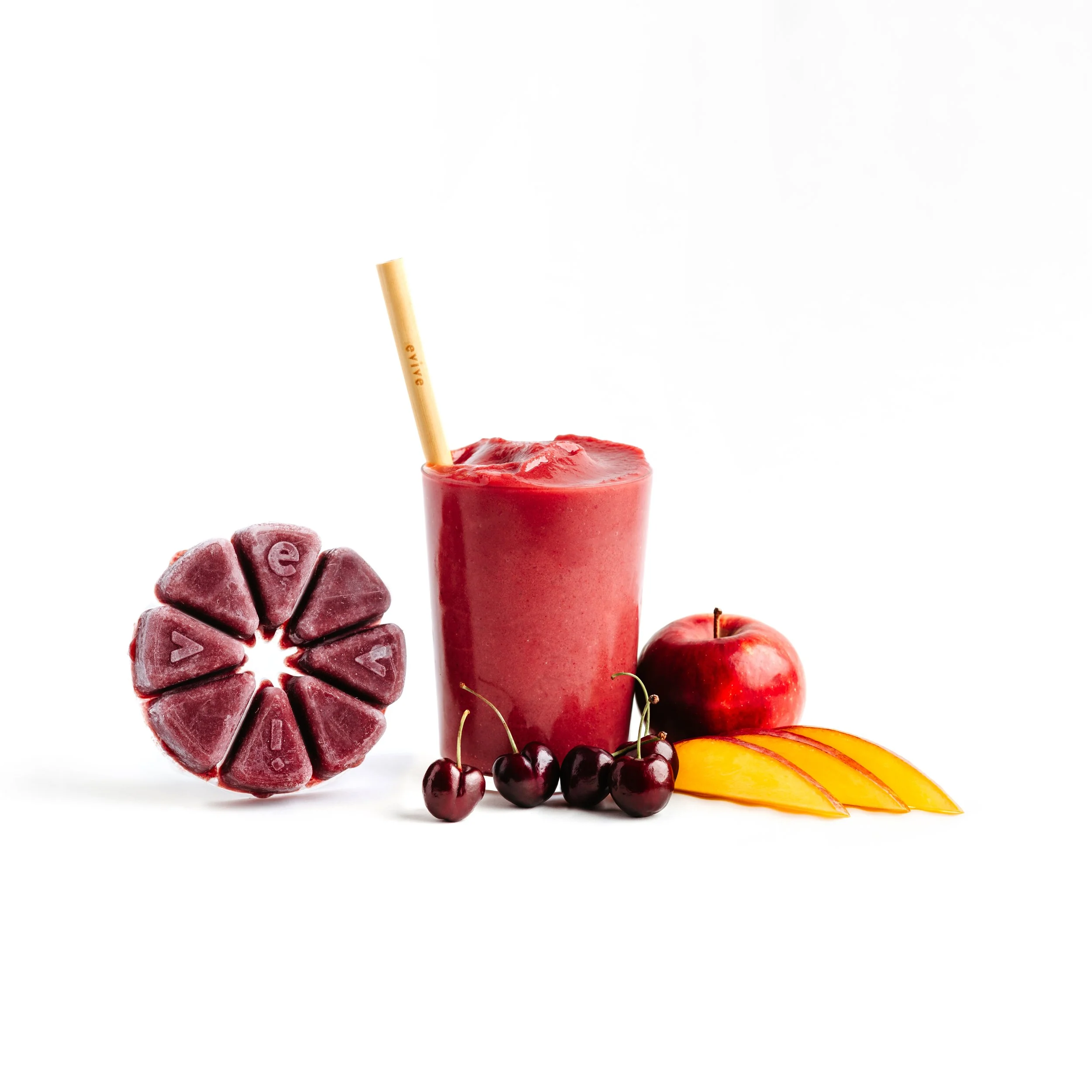 Photographie culinaire de smoothie pour Evive – stylisme et direction artistique