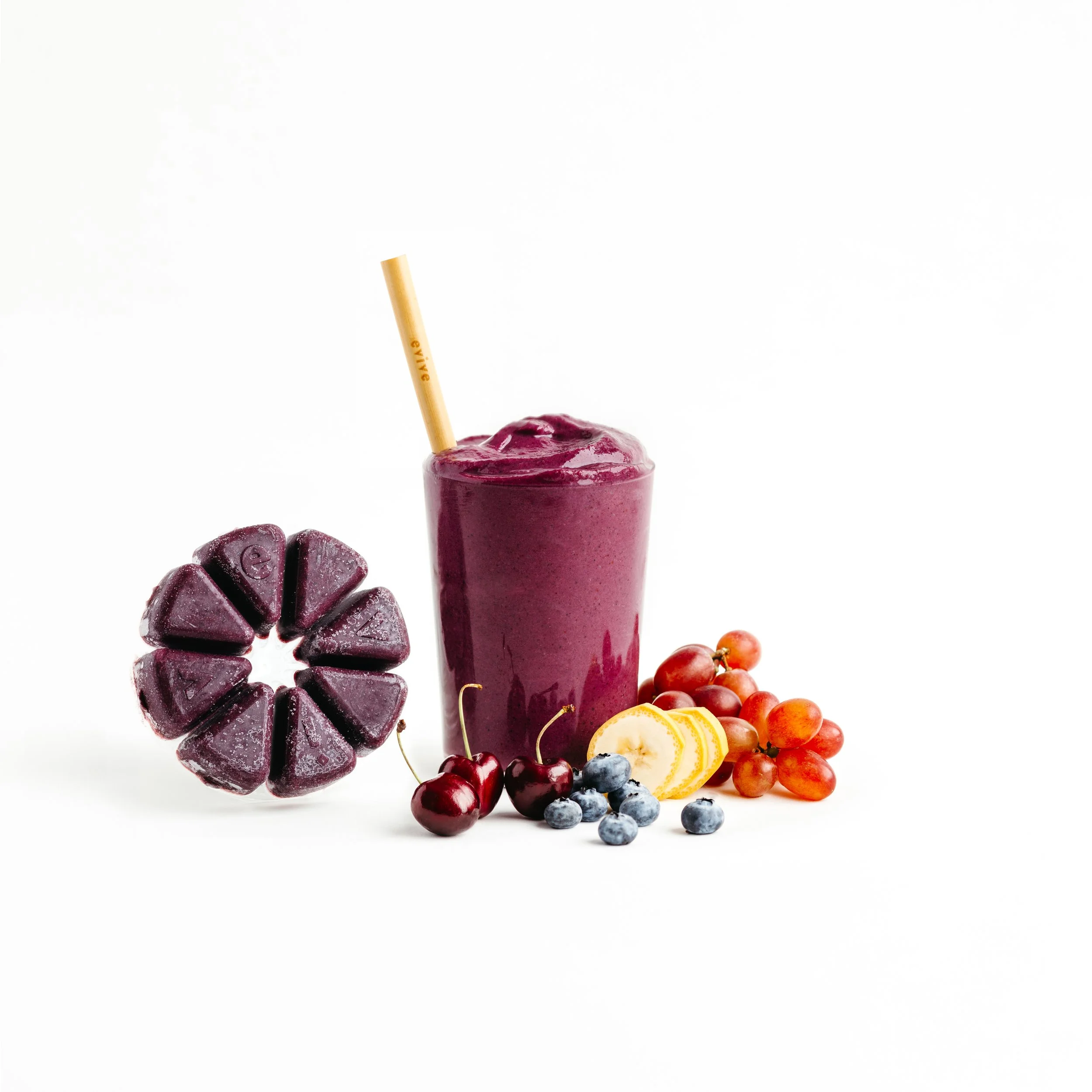 Photographie culinaire de smoothie pour Evive – stylisme et direction artistique