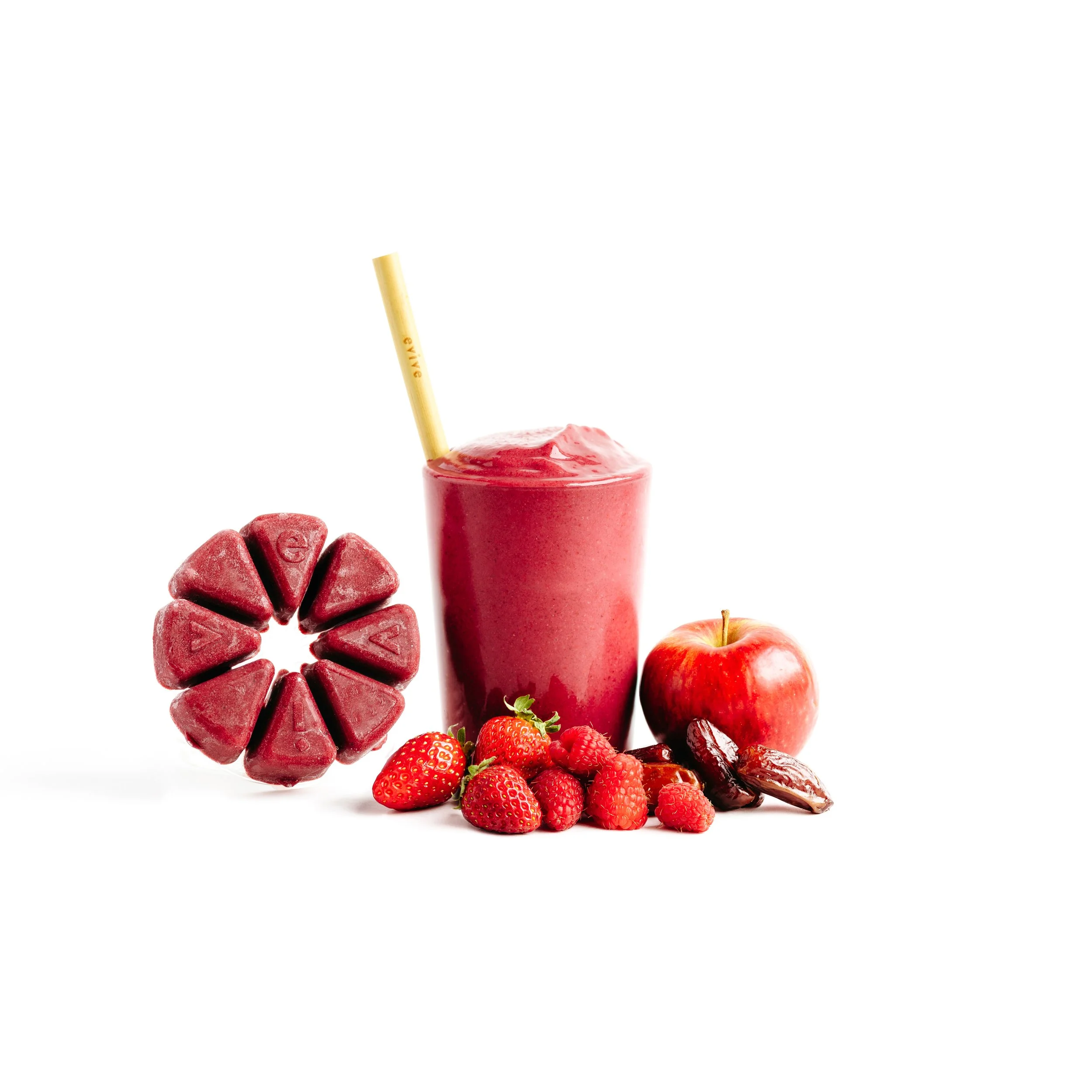 Photographie culinaire de smoothie pour Evive – stylisme et direction artistique