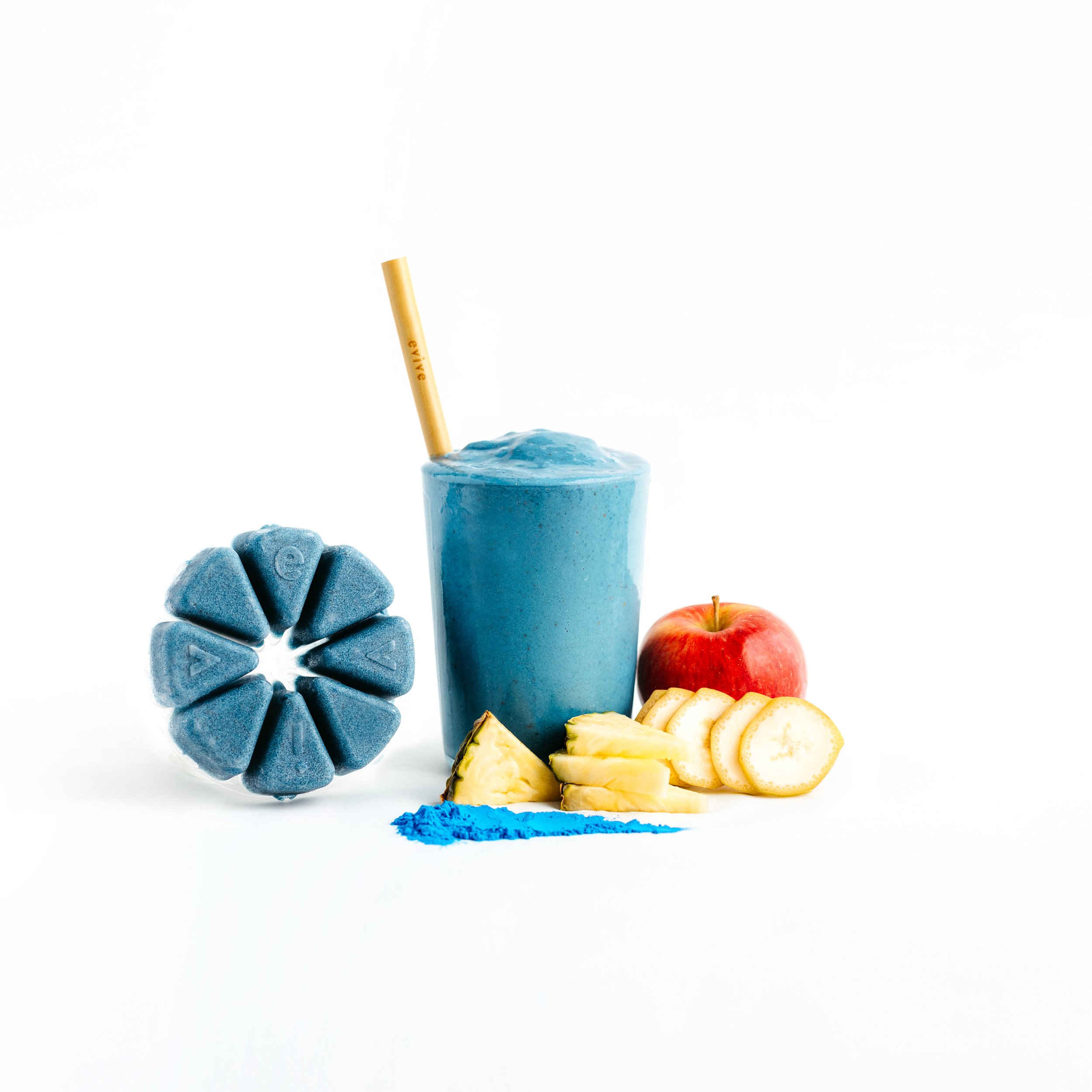 Photographie culinaire de smoothie pour Evive – stylisme et direction artistique