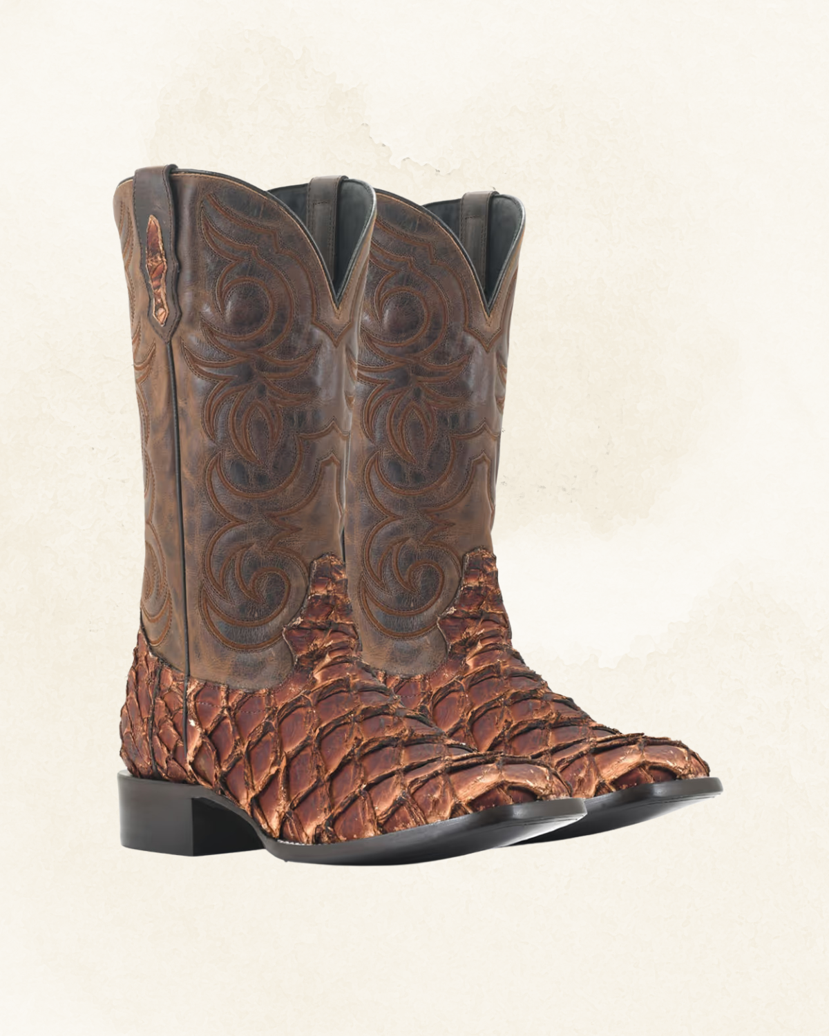 Men's | Pirarucu | Square Toe | Brandy