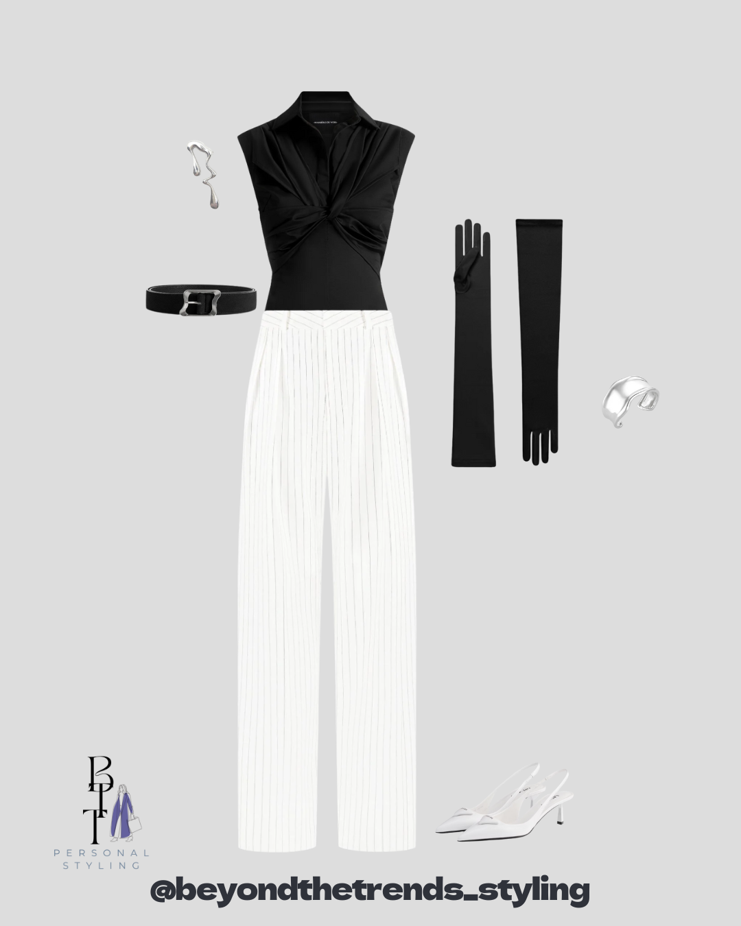 Monocromatic Evening Outfit