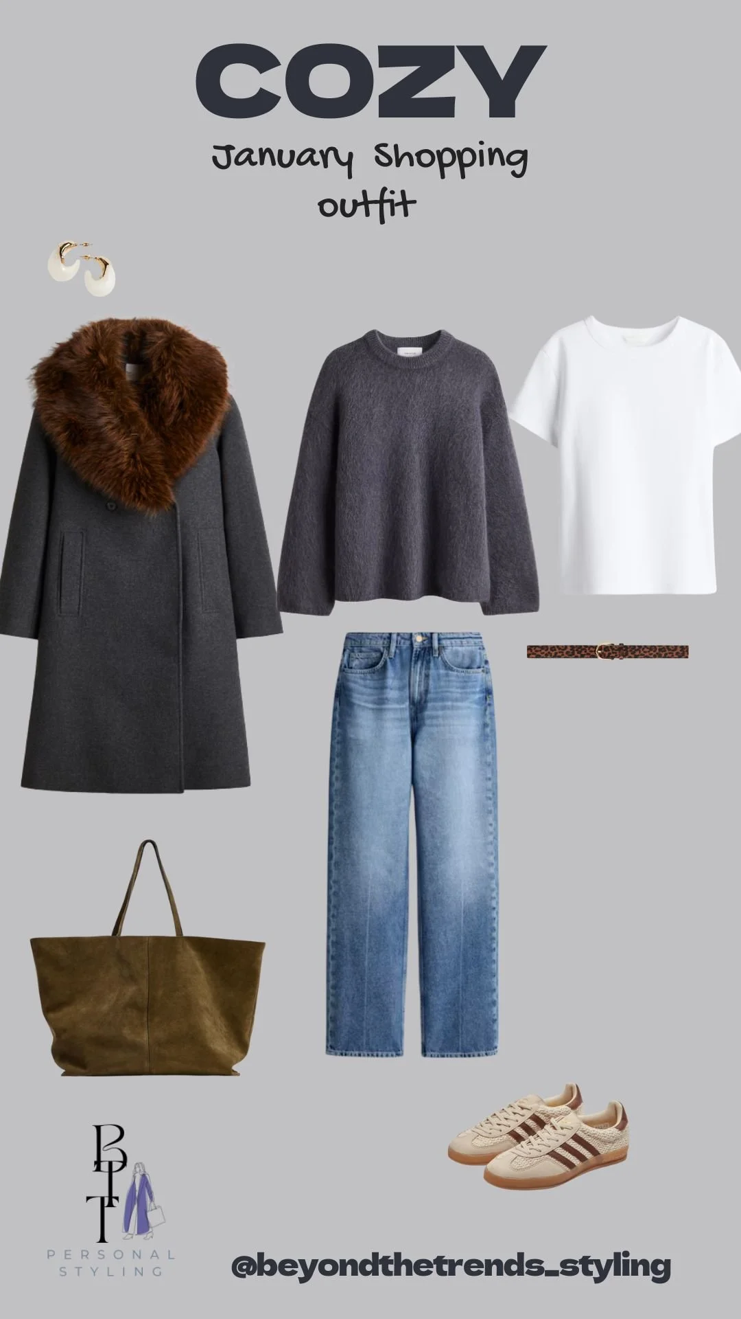 Cozy January Shopping Outfit