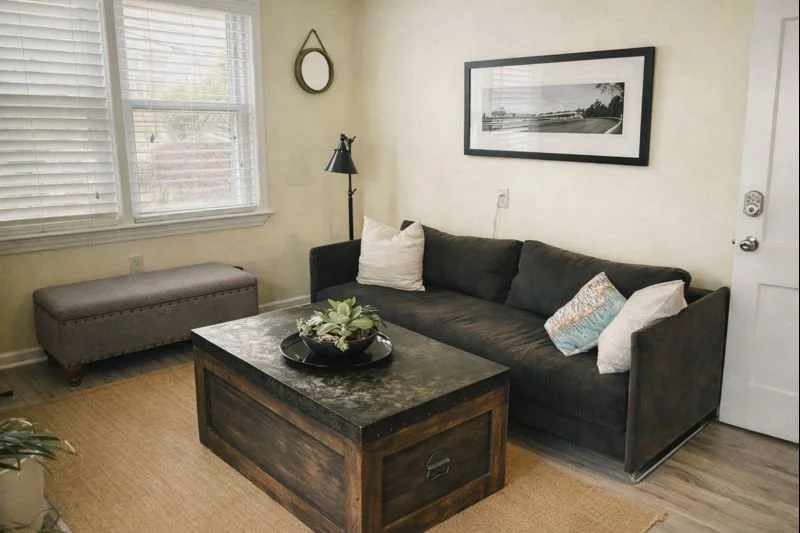 On the ground floor of the house is a Private Suite with its own entrance (from the main house) and private living area, kitchen, full-bath and bedroom . This is perfect for grandparents, caregivers, parents, kids or any other special privacy needs. 