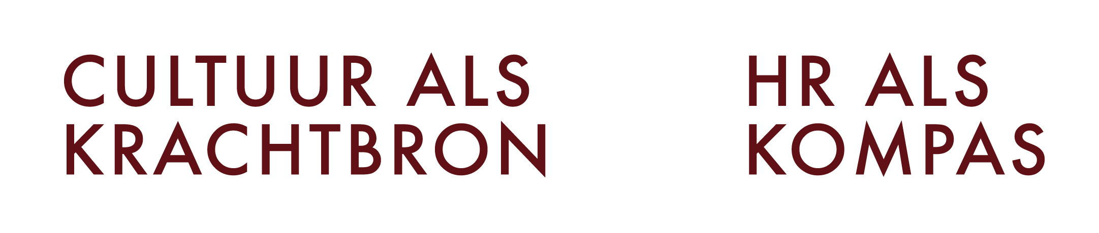The image features the words 'CULTUR ALS KRACHTBRON' on the left, and 'HR ALS KOMPAS' on the right, with some parts of the text highlighted in red.