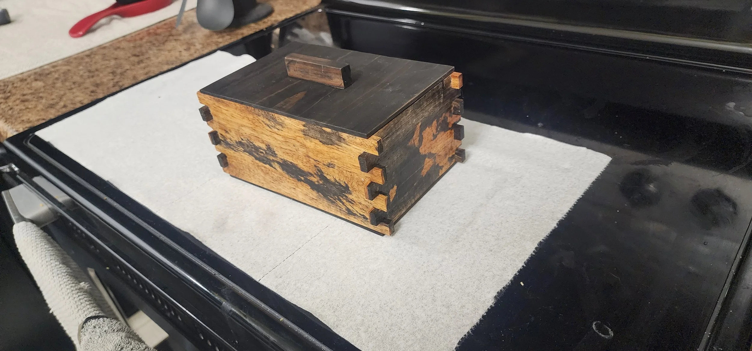 Small Box Joint Box - Spalted with Extended Joints