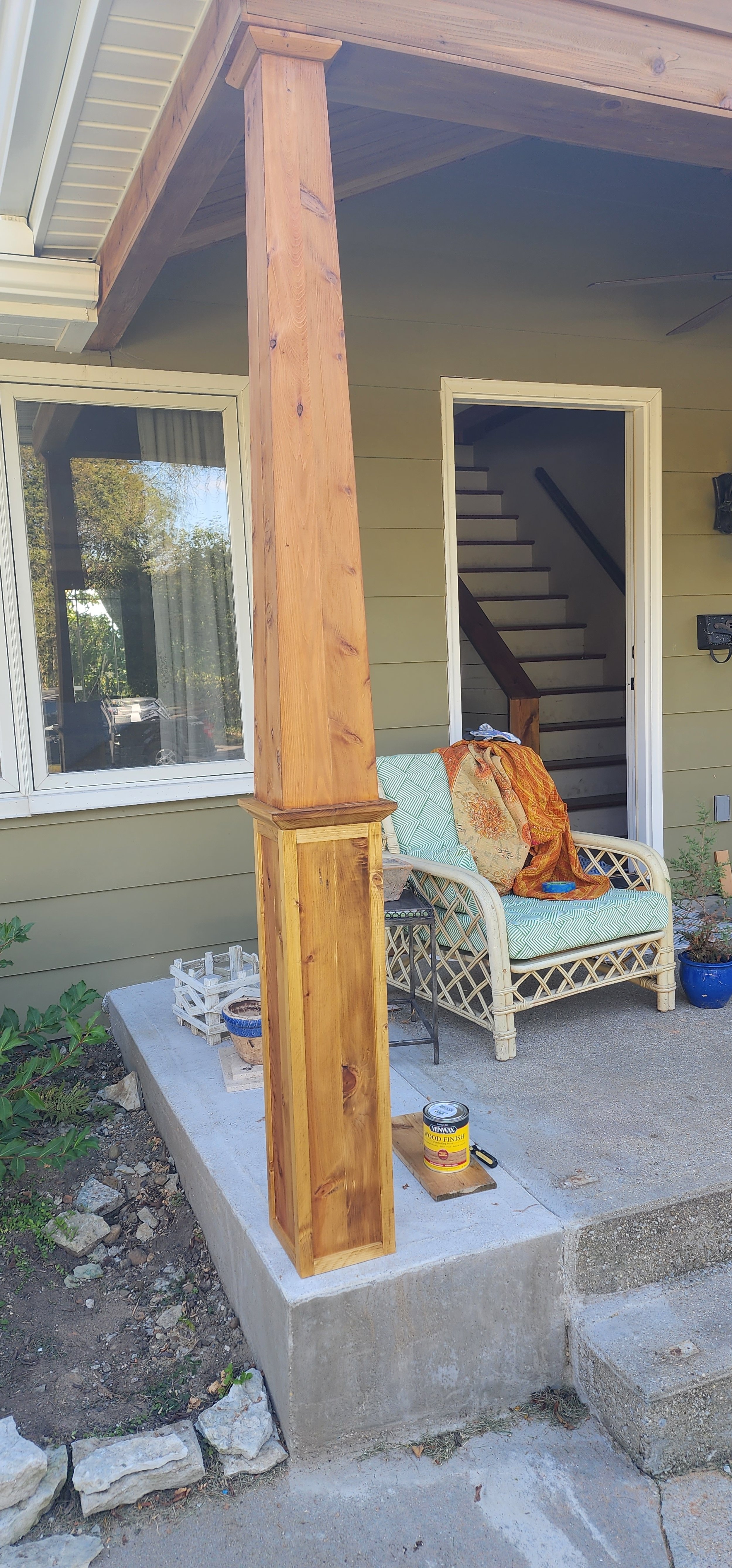 Cedar Siding and Custom Craftsman Posts