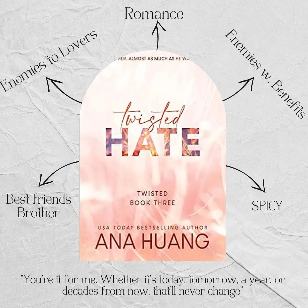 Twisted Hate by Ana Huang 
Rating:⭐️⭐⭐️⭐️/5

This is probably one of my favorite enemies-to-lovers plot I've ever read. Twisted Hate is number 3 in the twisted series.  Jules and Josh's dislike for each other never crossed the line into cruelty, maki