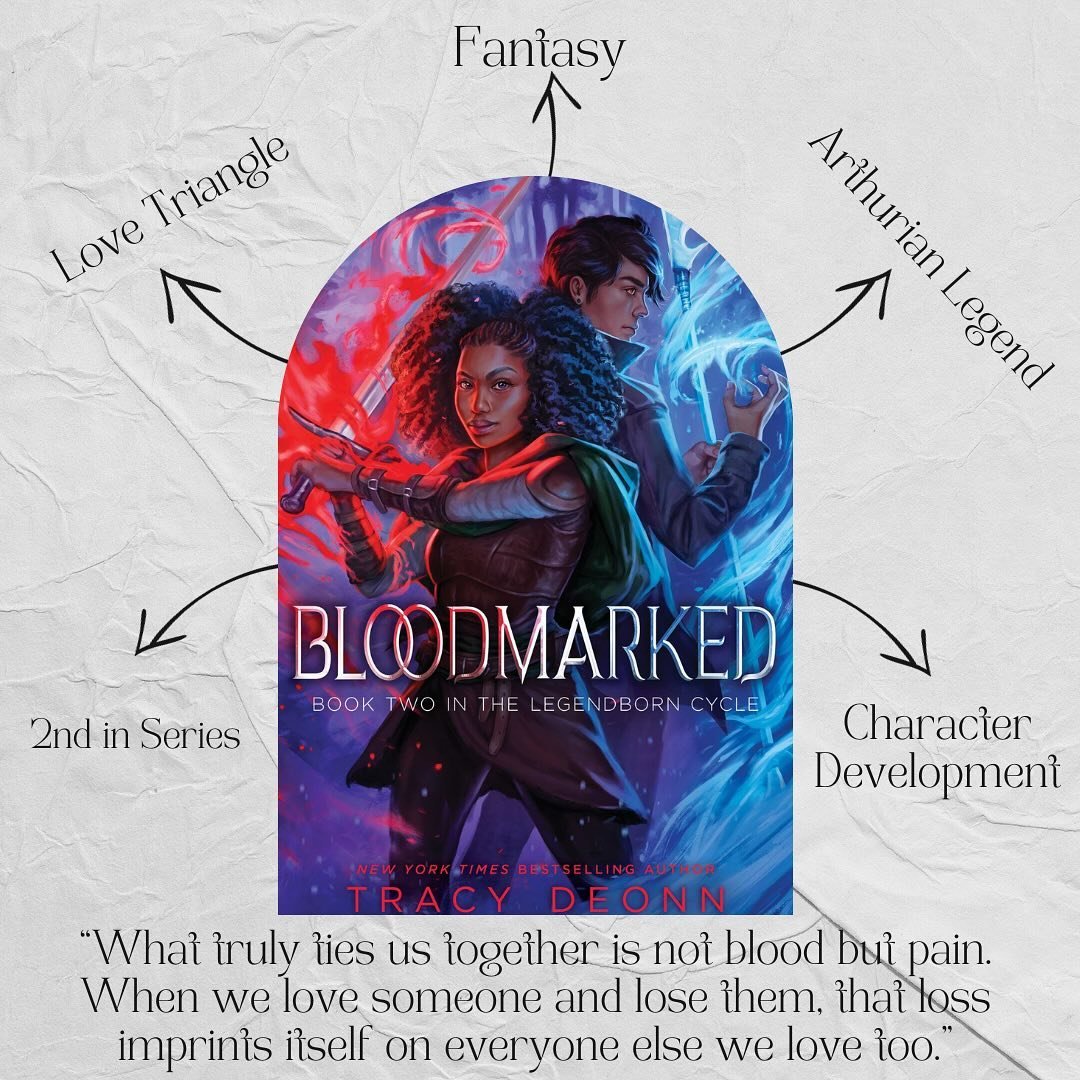 Bloodmarked by Tracy Deonn 
Rating:⭐️⭐️⭐️⭐⭐/5

Bloodmarked, 2nd in the series and I did not want it to end !!!

Wow, I am just so impressed by this book! It was such a treat to return to Bree's world after all this time, and the emotions conveyed in 