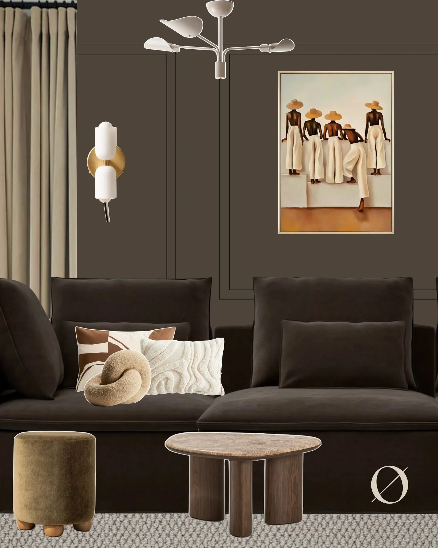 Last week we shared the pieces selected for this snug, and now we&rsquo;re bringing everything together through the design board.

This is the stage where the vision really starts to take shape. Seeing the colours, textures, materials and furniture s