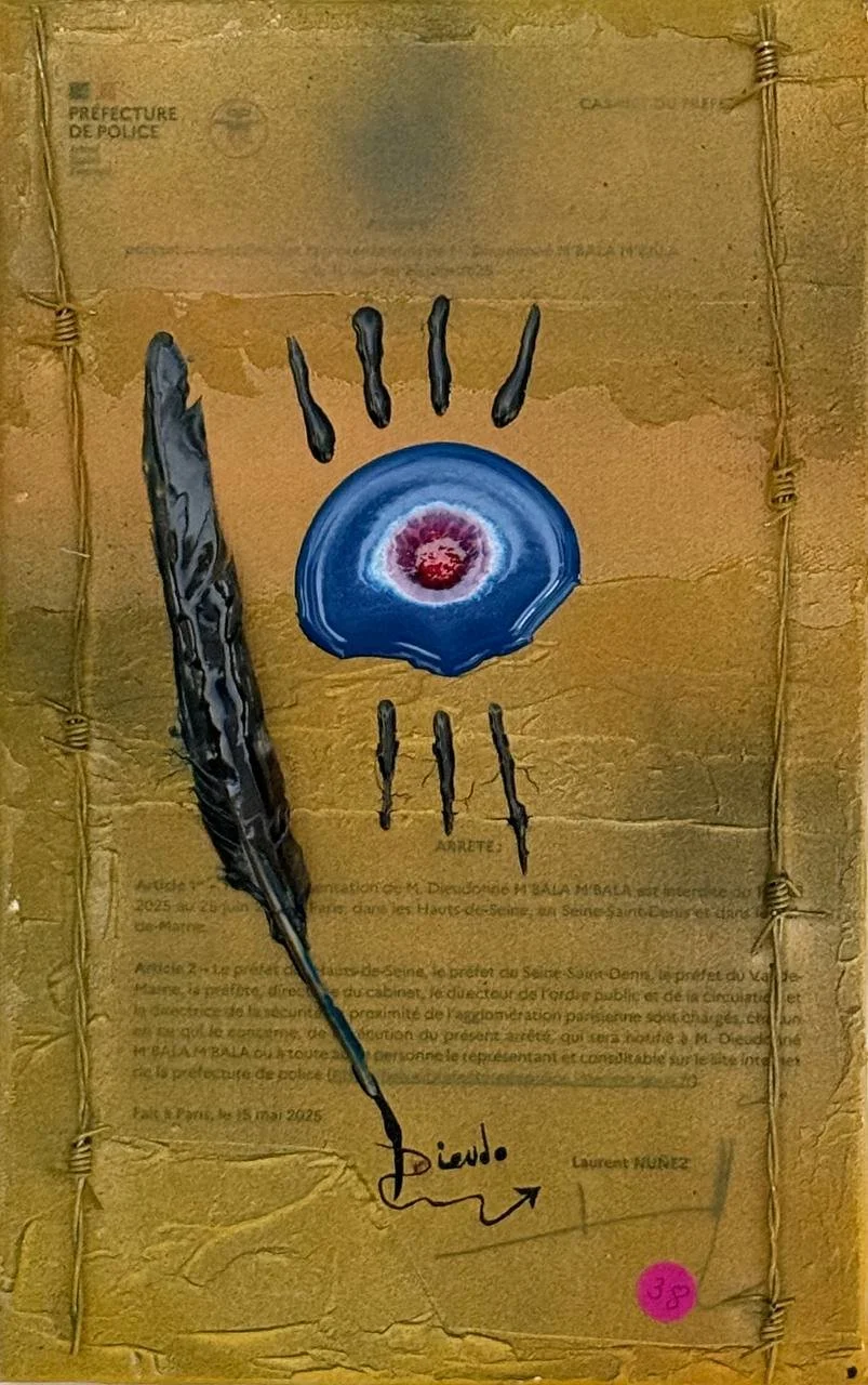 38 - Plume noire (22x35) 
Collection privée