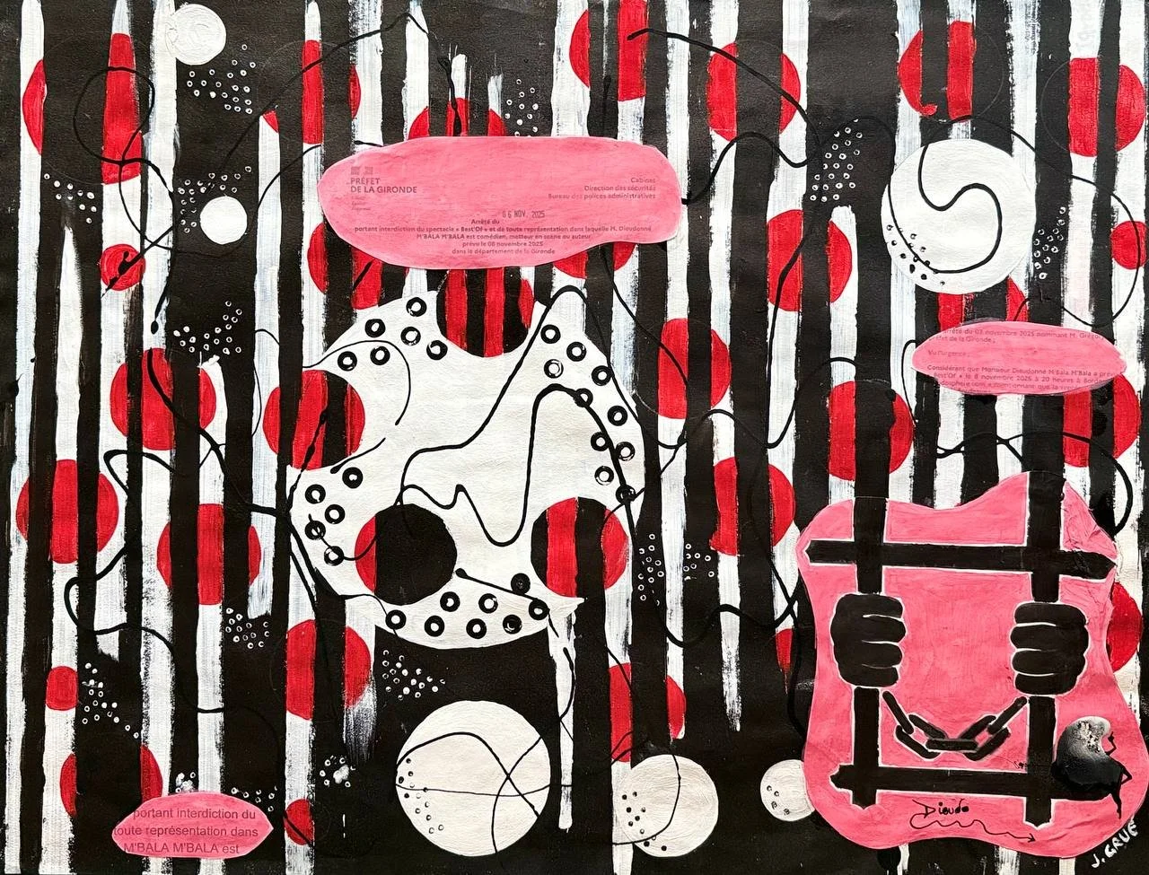 Le niouf / Technique mixte sur papier d'art / 65 x 50 cm / Disponible