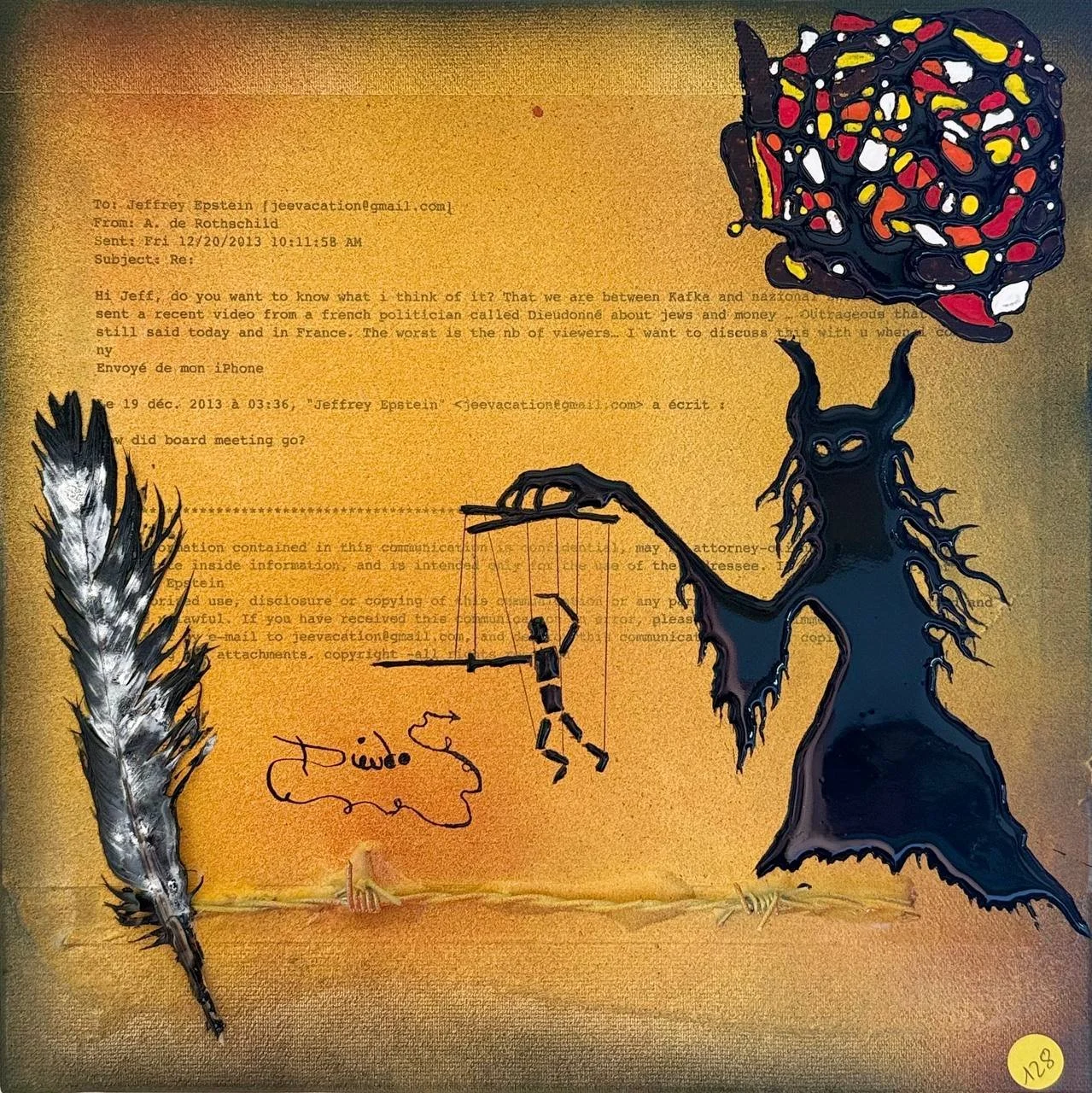 128 - Noir désir (30x30)