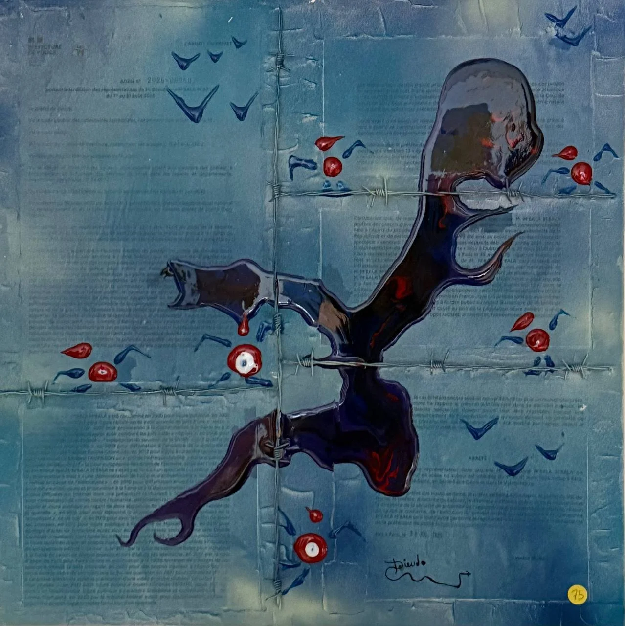 75 - L'île aux serpents (50x50)
Collection privée