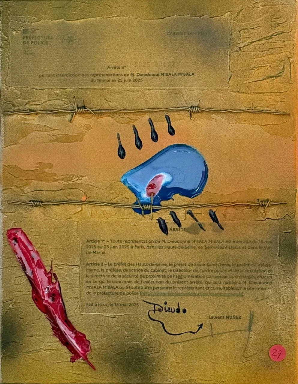 27 - Oeil griffé (24x35)