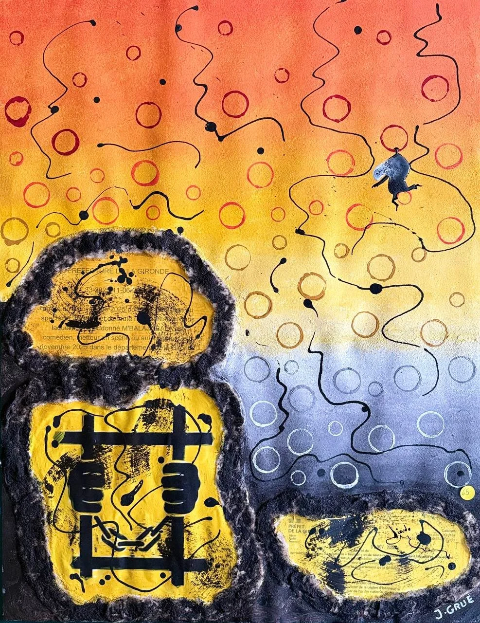 Bubble gum /
Technique mixte sur papier d'art /
65 x 50 cm /

Disponible