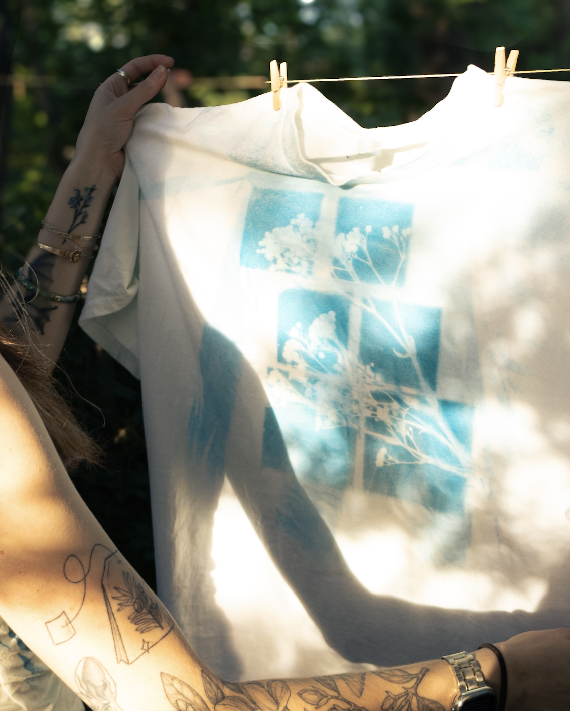 Cyanotype Print Shirt
