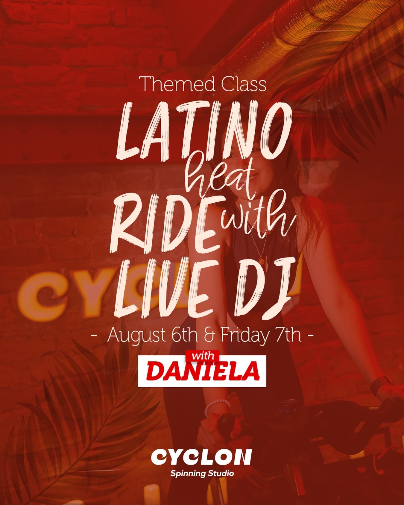 This isn&rsquo;t a heat wave. It&rsquo;s a Latin wave 🔥🌊
See you Thursday 6:30 pm &amp; Friday 6:30 pm with Daniela &amp; DJ Fabi Carmona

Ready to ride to the beat and feel the heat? 🔥