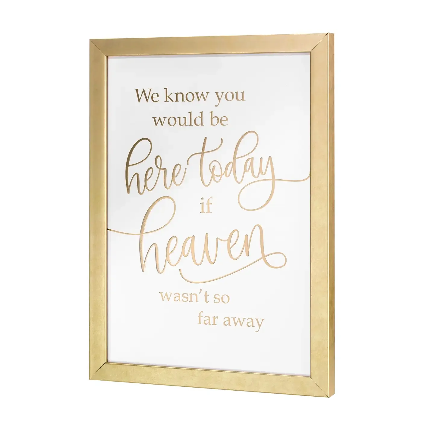 Memorial Wedding Sign in Gold Frame