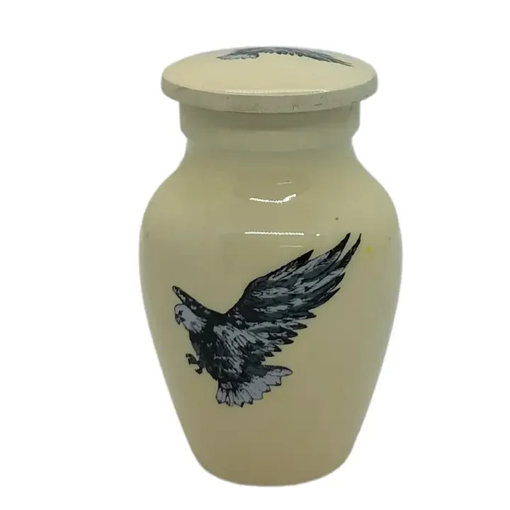 Flying Eagle - Eagle in Flight White Keepsakes Set of 4