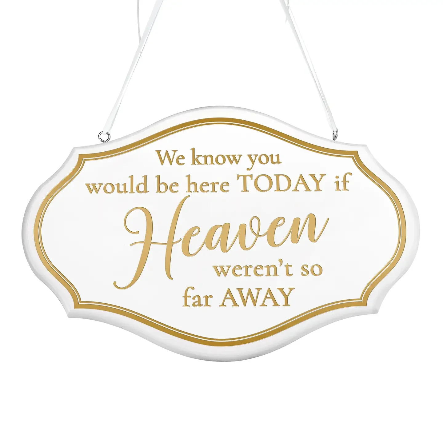 Metallic Gold and White Memorial Wedding Chair