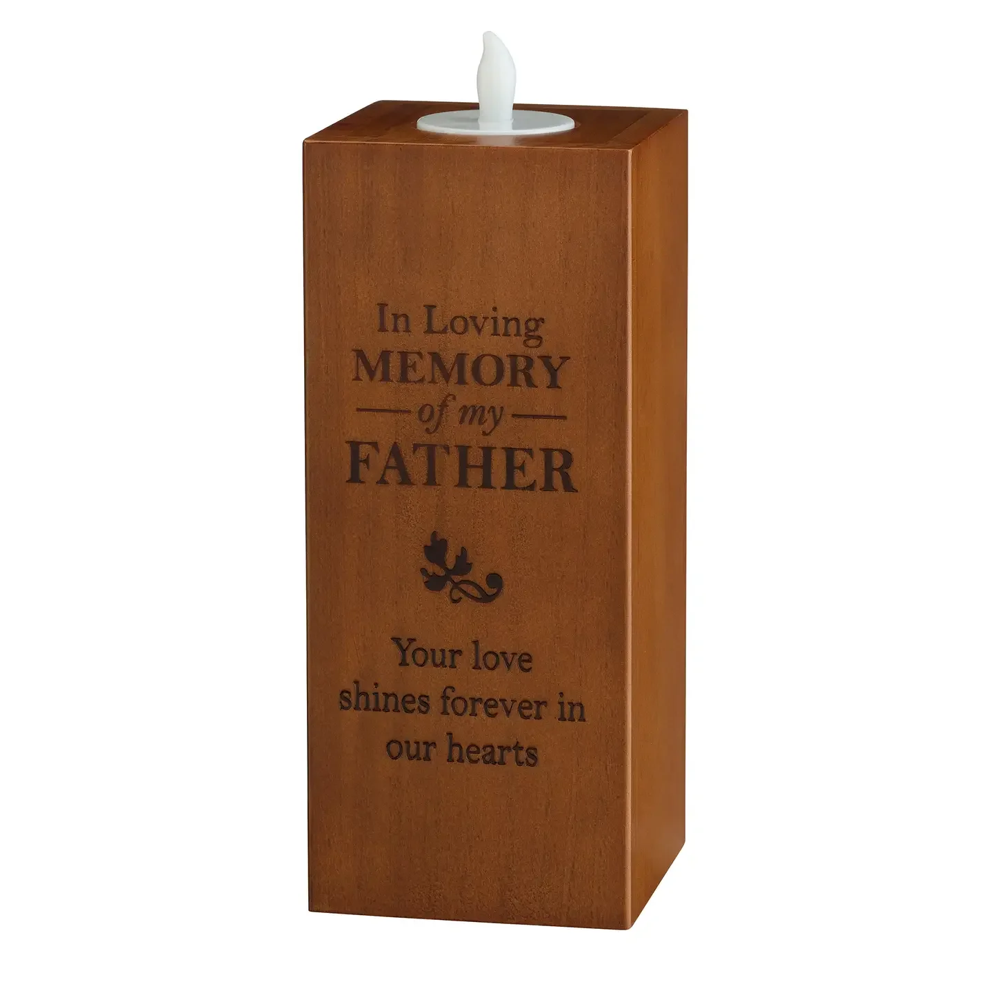 In Loving Memory Father Memorial Tea Light Holder