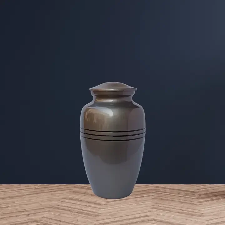 Beautiful Pewter Large Adult Cremation Urn For Human Ashes