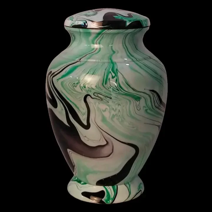 Marble Finish Large Adult Cremation Urn For Human Ashes
