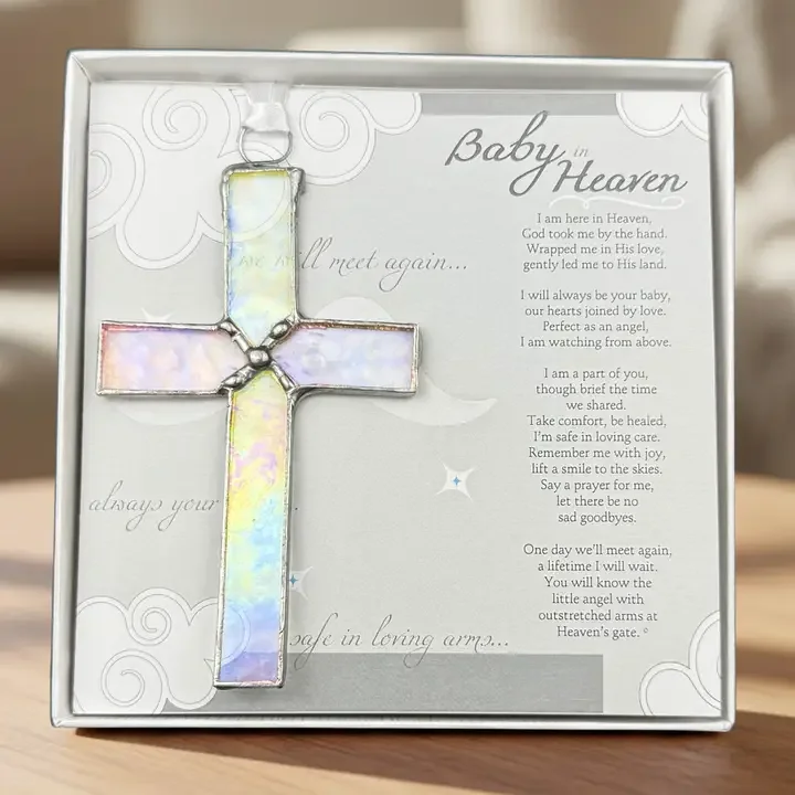 Baby in Heaven: Infant Memorial Stained Glass