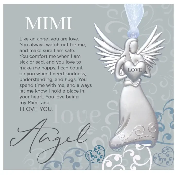 Grandma Gift Mimi Keepsake Angel Ornament