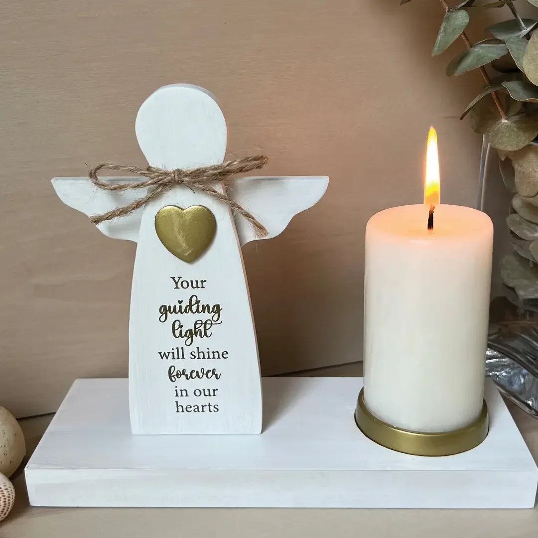Memorial Angel Candle Holder