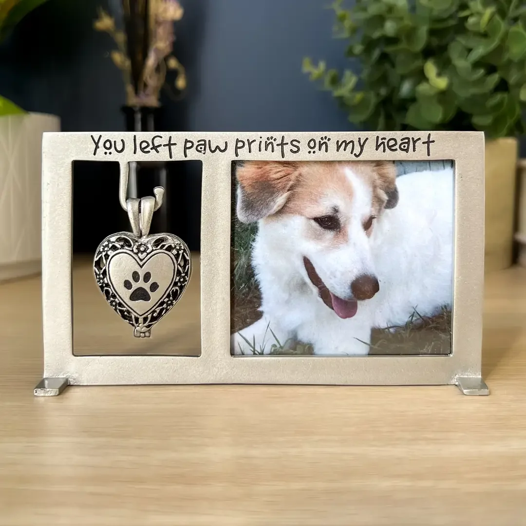 Heart Vial Pet Memorial Frame