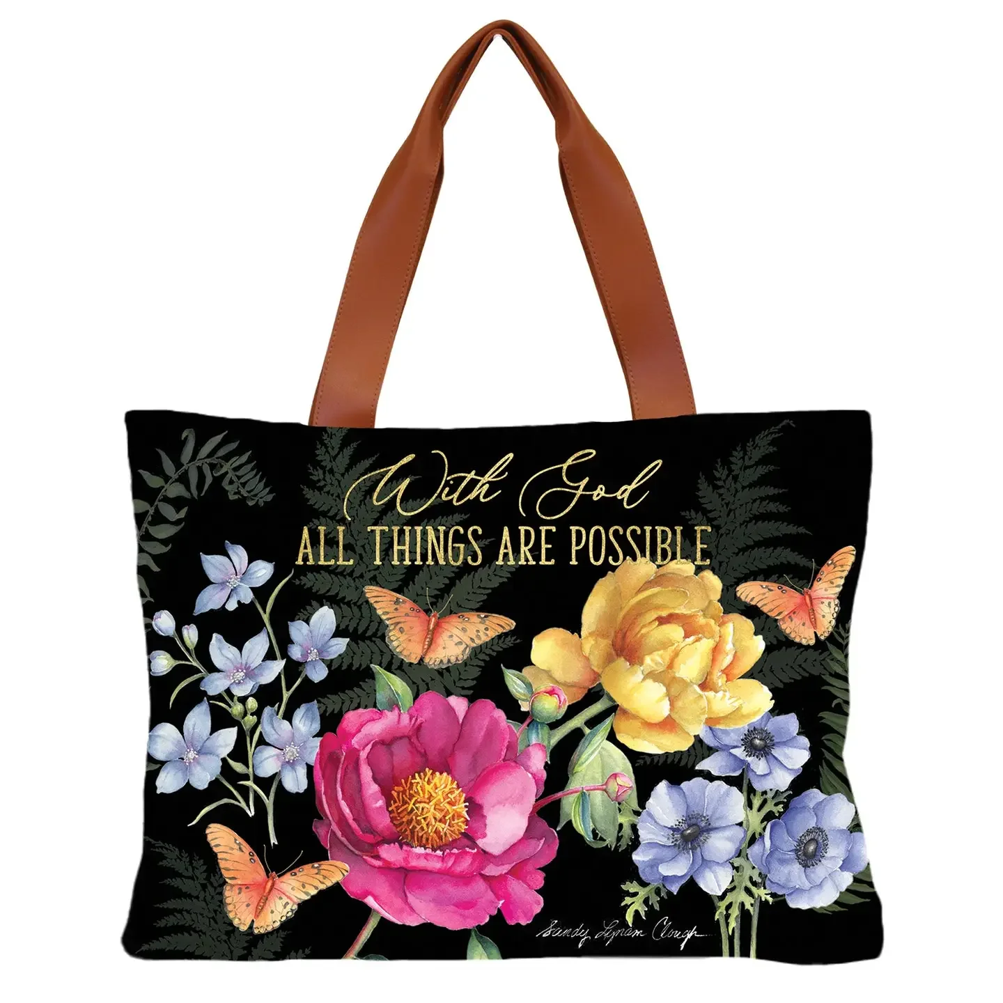 "With God All Things Are Possible" Canvas Bag