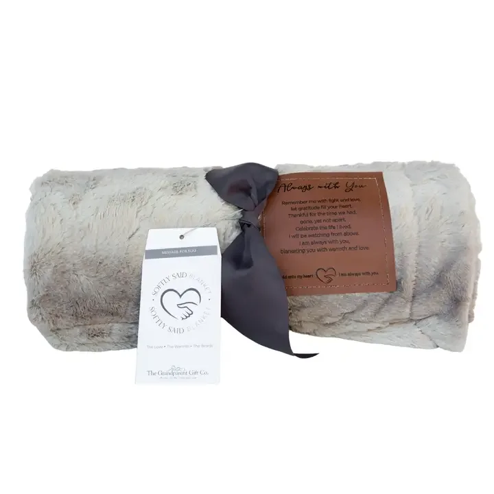 Softly Said Sympathy Blanket, " Always with You"