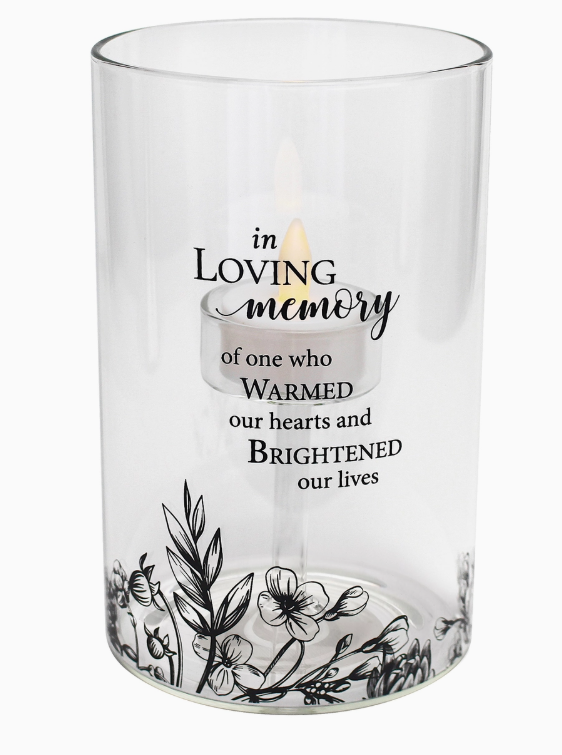In Loving Memory LED Tealight Candle Holder