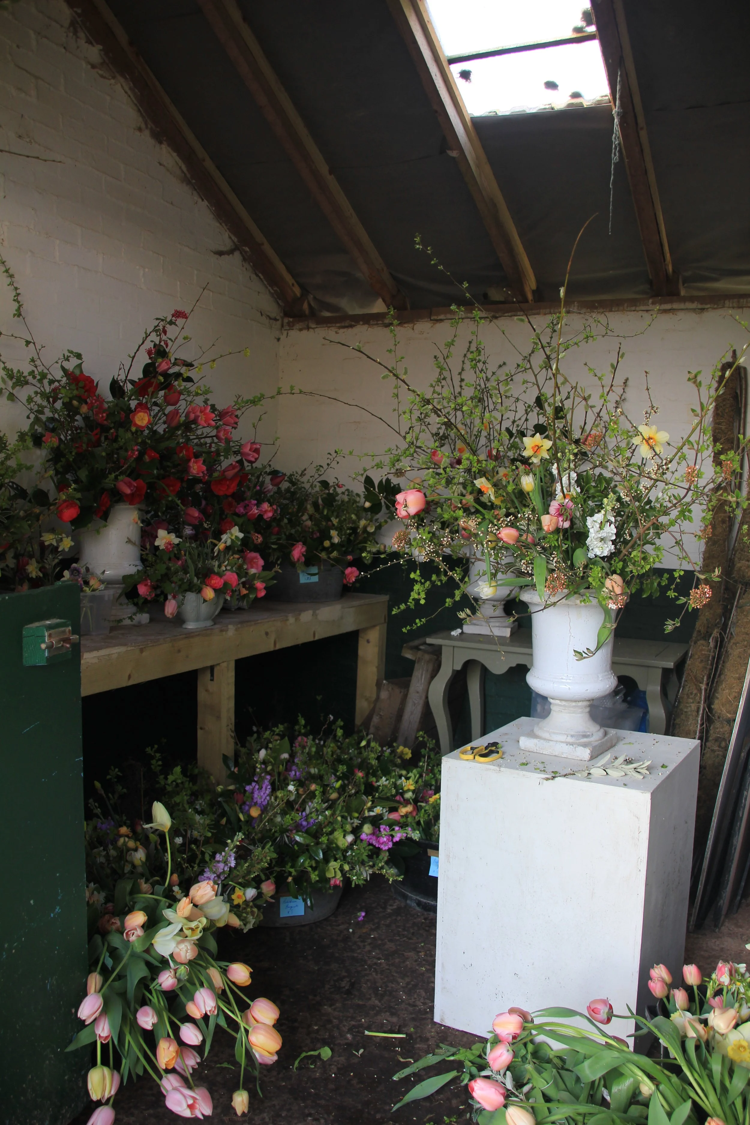 Easter Flowers, Scaled Vase Arrangements