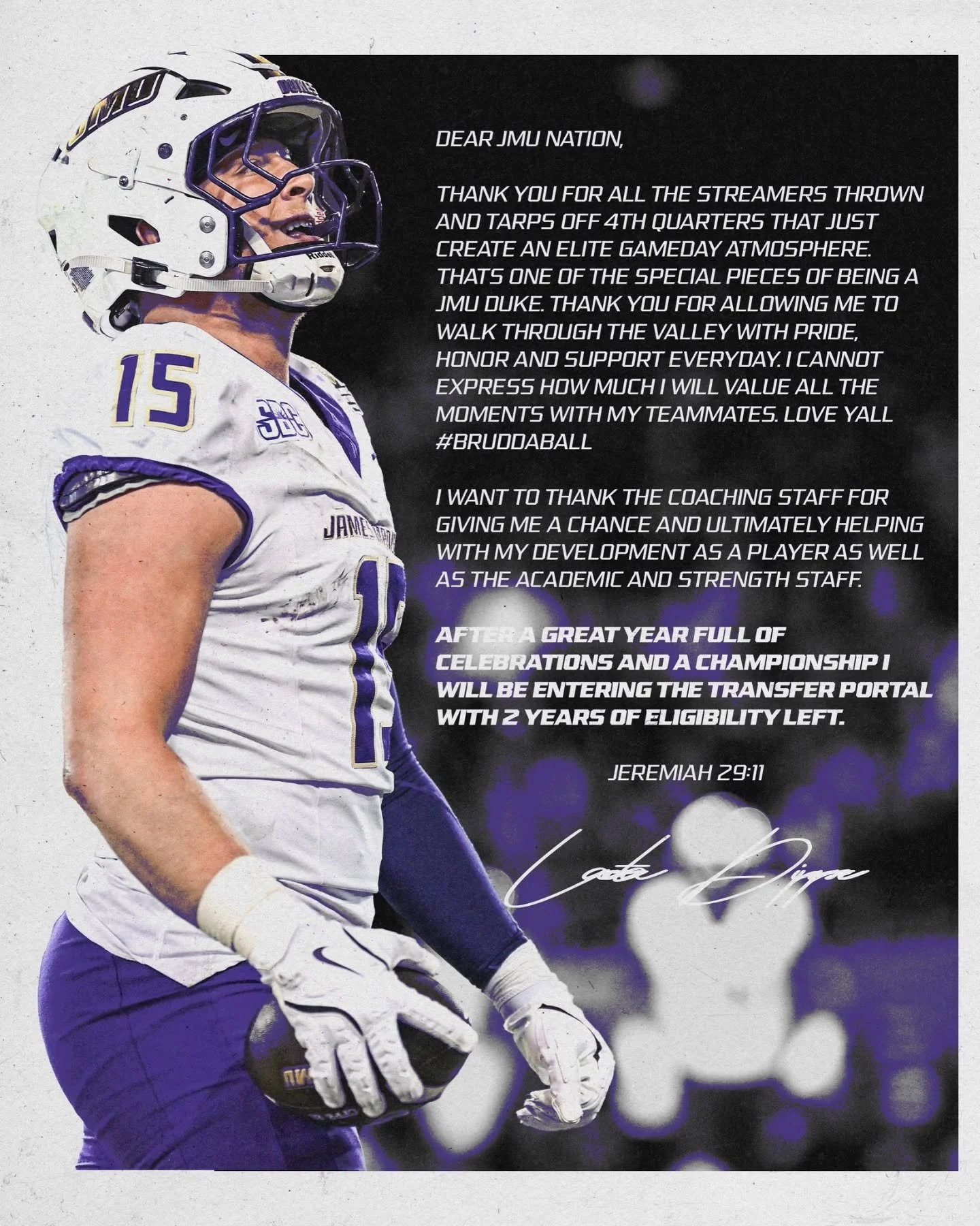 Former Lakeland standout @lacota_dippre announces he'll be entering the @transferportal 

Best wishes Lacota 🫡

📸 Announced on X.com