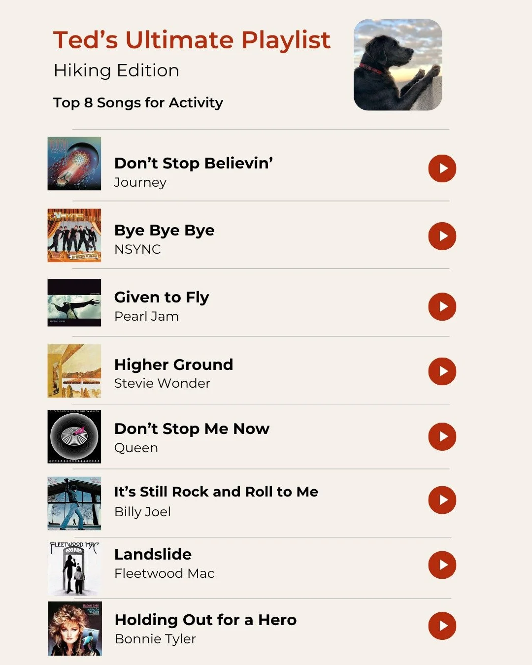 Happy Tuesday! This morning we've got music on the mind, and Ted's Ultimate Playlist is the perfect way to start the day.

What songs are on your playlist?

#DearTed #HowMyDogTaughtMetobeaBetterHuman #TedWilliams #CoffeeTableBooks #DogBooks #Dogs #Do