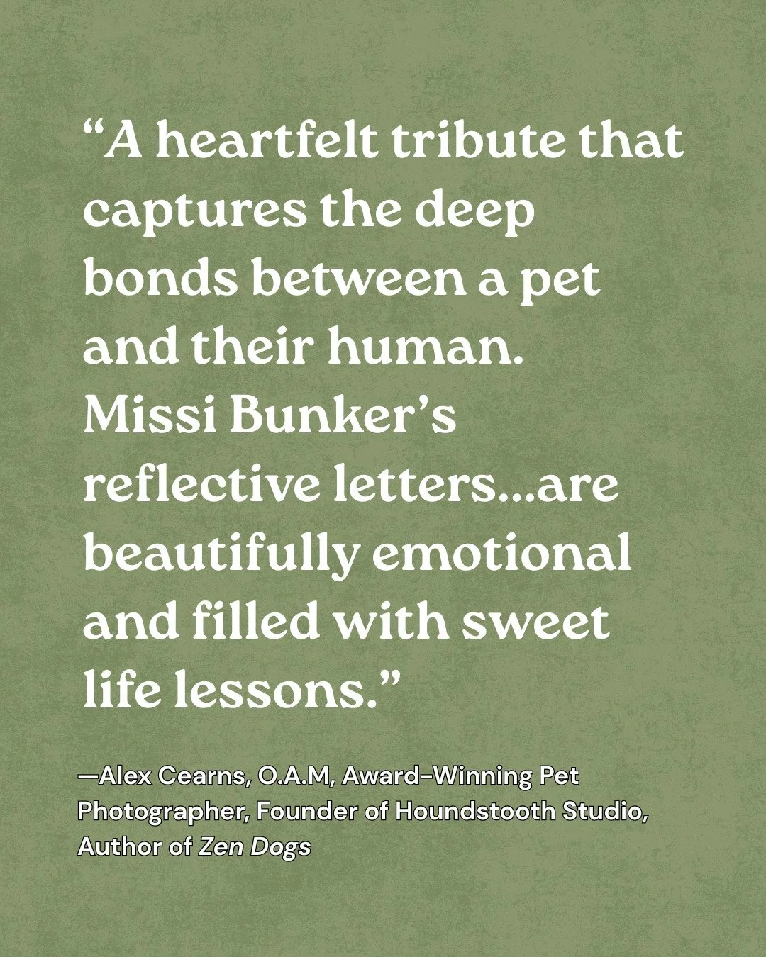 A wonderful blurb for DEAR TED from photographer and author, Alex Cearns

#DearTed #TedWilliams #dogbooks #coffeetablebooks #BBPG