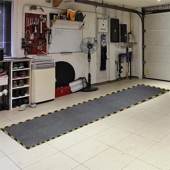 Under-Car Garage Mats with grid: various sizes including full-car lengths