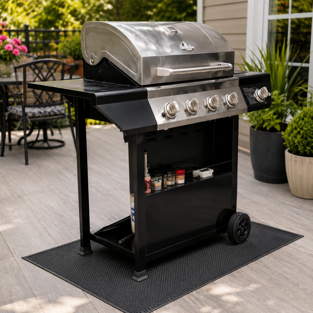 BBQ Mat with Armor-Grid: 32 x 48in